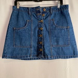 Denim Mini Skirt - So Cute!